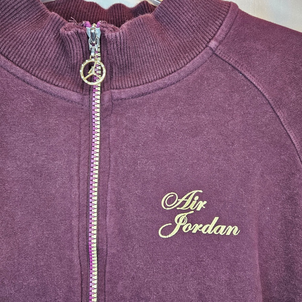 Nike Air‎ Jordan XL (16-18) Y2K Maroon Burgundy Track Jacket